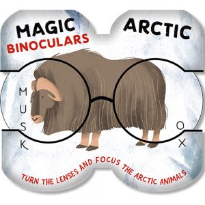 Arctic animals board book - Magic binoculars - cover