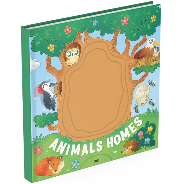 Magic push and pull book - Animals Homes
