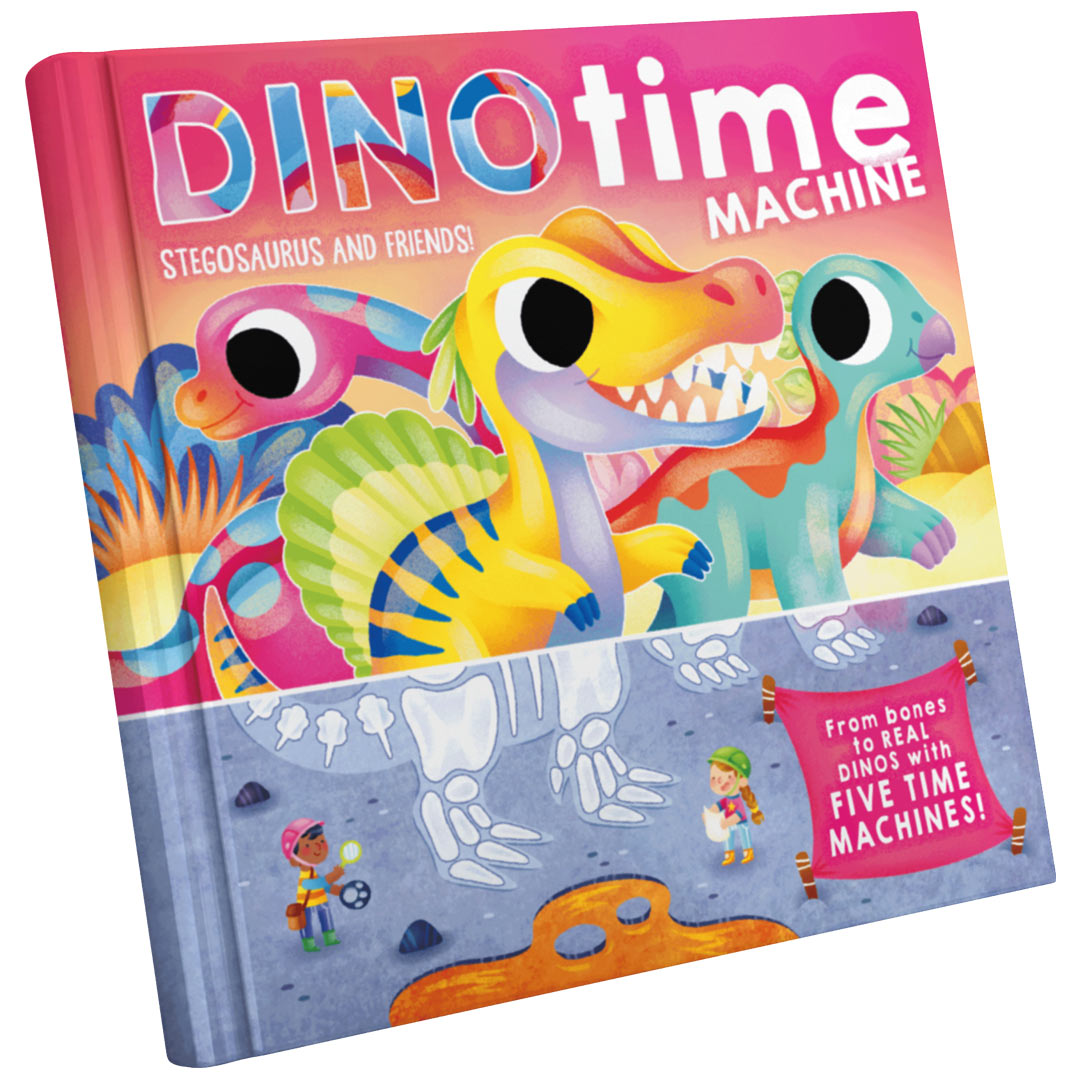 Dinosaurs books for kids I Time machine - Stegosaurus cover