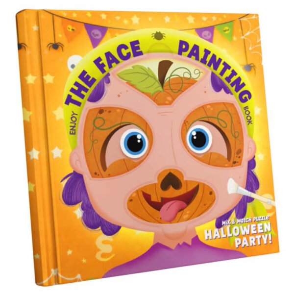 Puzzle face painting children book Halloween Party