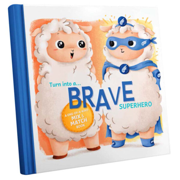 Values mix-and-match children book Brave Superhero